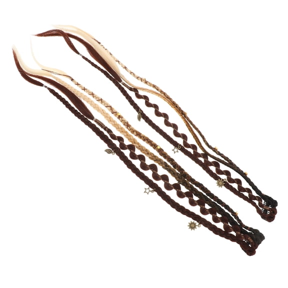 YOSADIER Synthetic Dreadlock Extensions Multi Color High Temp Fiber Boho Volume Boosting 2Pcs