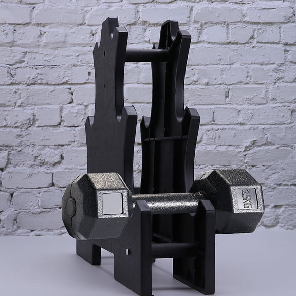 YOSADIER 2-Pack Dumbbell Holder in Black, Portable Fitness Equipment Organizer for Home Gym Storage
