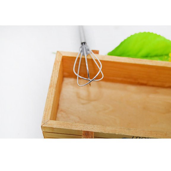 YOSADIER 2Pcs Hair Color Dye Mixing Tools Stainless Steel Salon Whisk with Hook for Storage