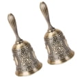thumbnail image 1 of YOSADIER 2Pcs Handheld Bell for Restaurant Staff 11.8X2.1In with Zinc Alloy, 1 of 8