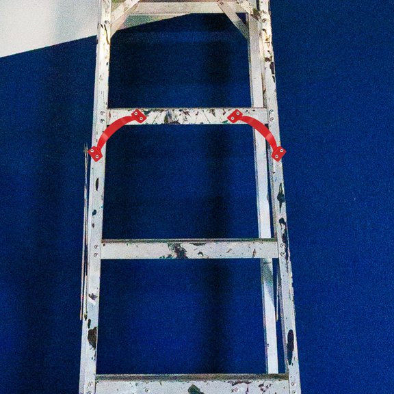 YOSADIER 2Pcs Red Ladder Pull Handles Safety Grips for Single and Double Telescopic Ladder Use