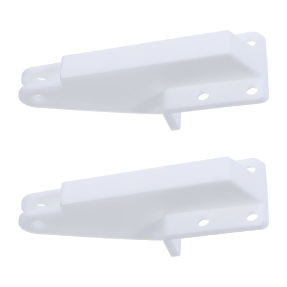 YOSADIER 2Pcs Reinforced White Screen Door Jamb Bracket Compatible with Common Closer Hardware