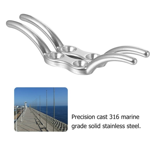 YOSADIER 2Pcs Stainless Steel Boat Cleats for Docking Boating Accessories with Screws Included