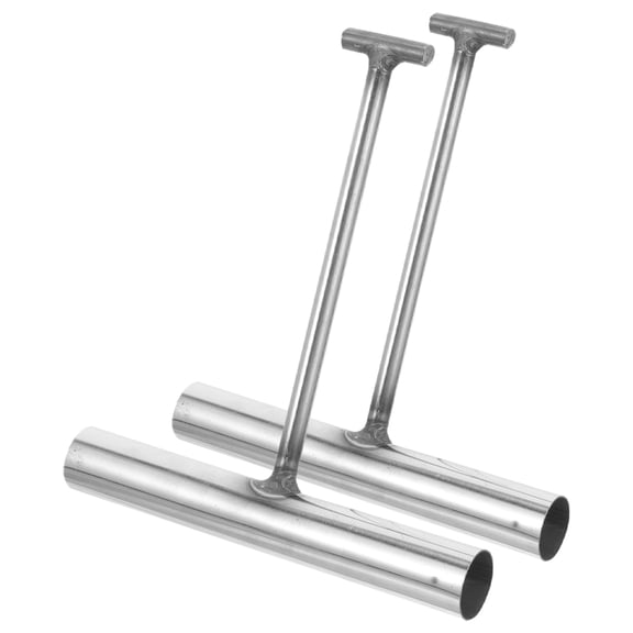 YOSADIER 2Pcs Durable Stainless Steel Manhole Lid Lifter Hook T Shape for Roller Shutter and Sewer Utility