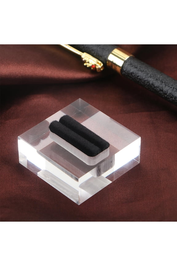 2Pcs Transparent Ring Storage Rack with Middle Slot Design for Various Ring Sizes