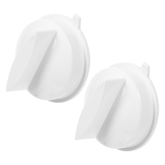 YOSADIER 2Pcs Universal Microwave Control Knob White Plastic Dial for Precise Temperature Adjustment