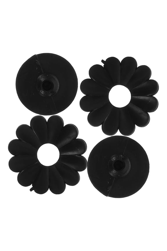 2Sets Portable Umbrella Tip Protector Caps Black for Most Pole Handle Sun Umbrellas