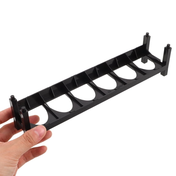 YOSADIER Black Plastic Spray Paint Storage Rack 2-Pack for Painting Tools and Craft Supplies Organizer