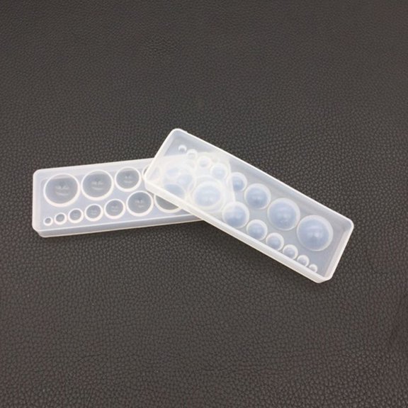YOSADIER 2pcs White Epoxy Resin Moulds Non-stick Silicone for Craft Making and DIY Projects