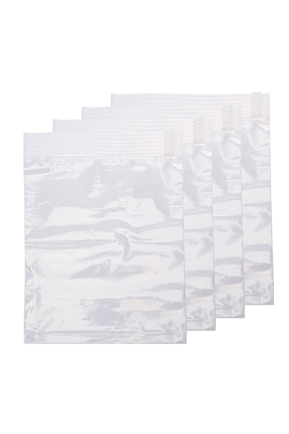 30 Transparent Zippered Pouch for Travel and Underwear 25x9.8in