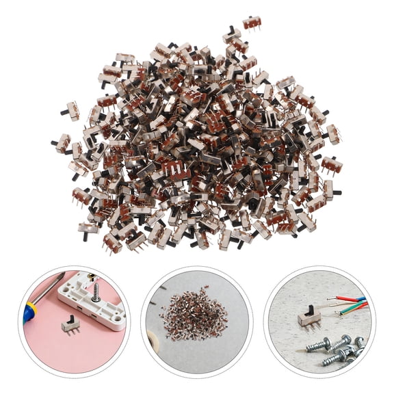 YOSADIER 300Pcs Small 2 Position Vertical Slide with 3 Metal Pins for Electronic Projects and Devices