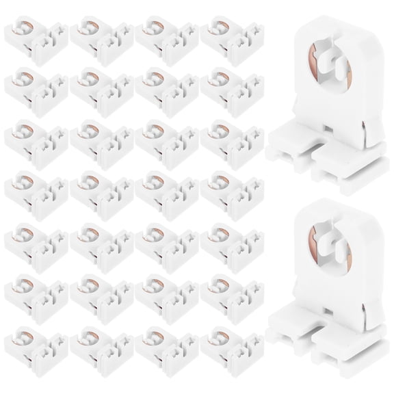 YOSADIER 30Pcs Assorted Color Lamp Holder Socket for Fluorescent T8 T12 Tube Light Installation