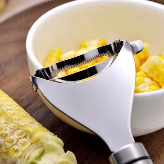 YOSADIER 3Pcs Stainless Steel Corn Thresher Set for Home Use Easy Grip and Time Saving Kitchen Tool