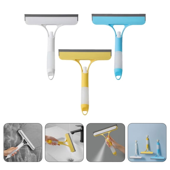 YOSADIER 3Pcs Small Squeegee with Water Sprayer for Shower Door and Car Window Maintenance
