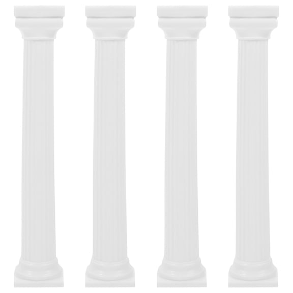 YOSADIER 4-Piece Vintage Roman Pillar Cake Riser Set for Elegant Layered Cake Presentation and Display