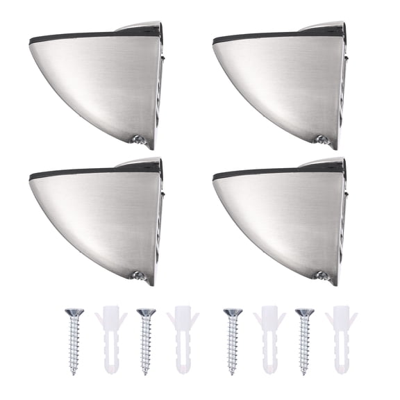YOSADIER 4Pcs Adjustable Glass Shelf Brackets Square Shelf Supports 5X1.97X0.94in