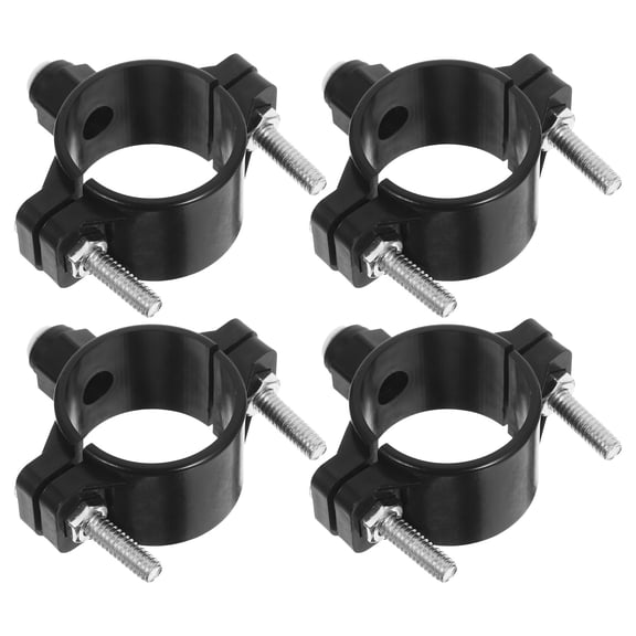 YOSADIER 4Pcs Leakproof Drain Saddle Clamp with Quick Connect for Ro Water Purifier System Black