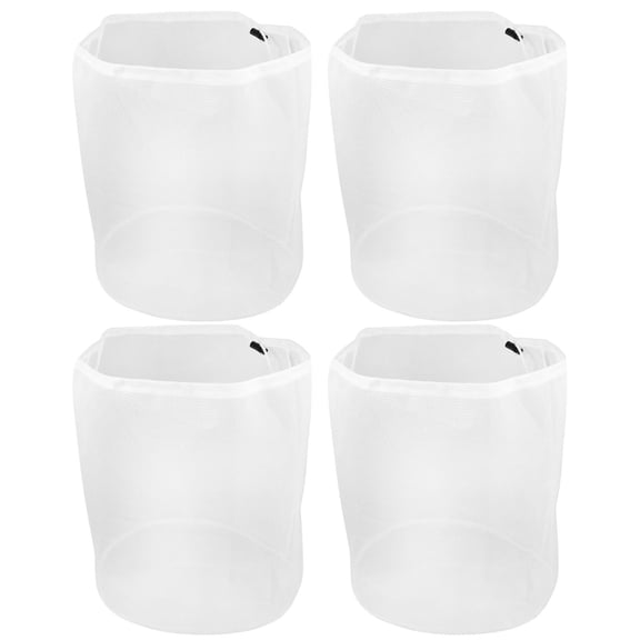 YOSADIER 4Pcs Mesh Wash Bag for Towels with Storage Organization White Polyester