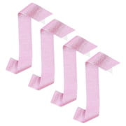 YOSADIER 4Pcs Pink DIY Blank Sashes with Glitter for Graduation Wedding Party Decor Accessories