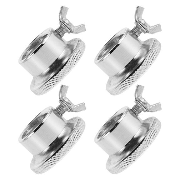 YOSADIER 4Pcs Stainless Steel Barbell Collars Plated Silver Spinlock Dumbbell Clamps with Tool Free Installation