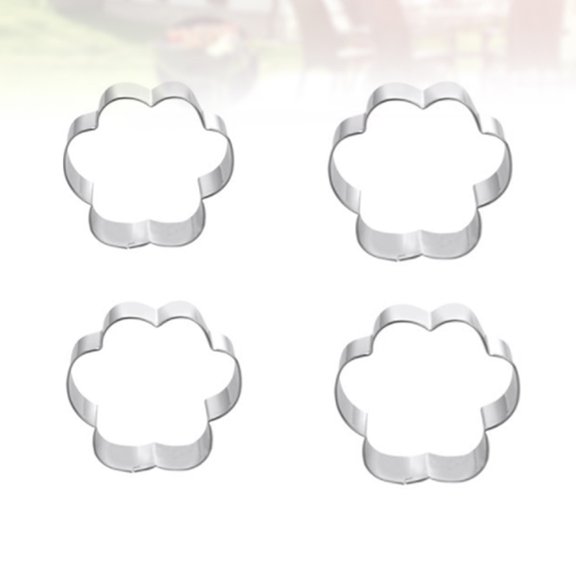 YOSADIER 4pcs Cartoon Animal Baking Tool Stainless Steel for Kids Birthday