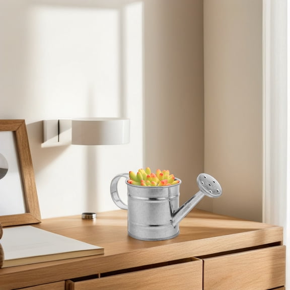 YOSADIER 4Pcs Small Galvanized Metal Buckets Multifunctional Iron Pails for Home Decor