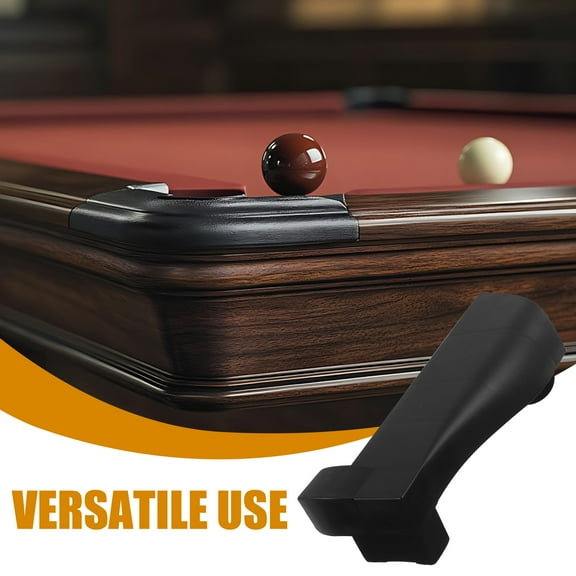 YOSADIER 4-Pack Black Pool Table Bumpers Edge Protectors PP Accessories for Table Safety
