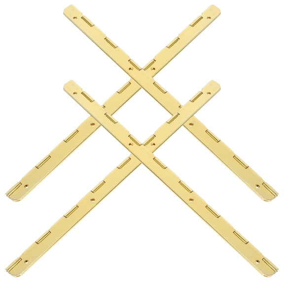 YOSADIER 4-Pack Golden Iron Hinges Decorative Small Hinges for Jewelry and Wooden Box Replacement
