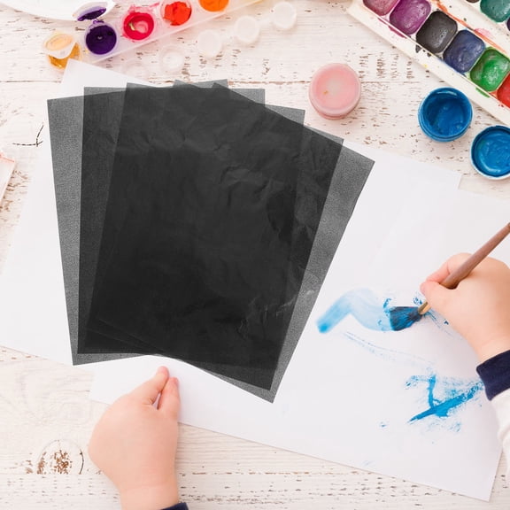 YOSADIER Black Graphite Transfer Paper for Tracing, High Contrast Single-Sided Drawing Sheet for Art and Craft
