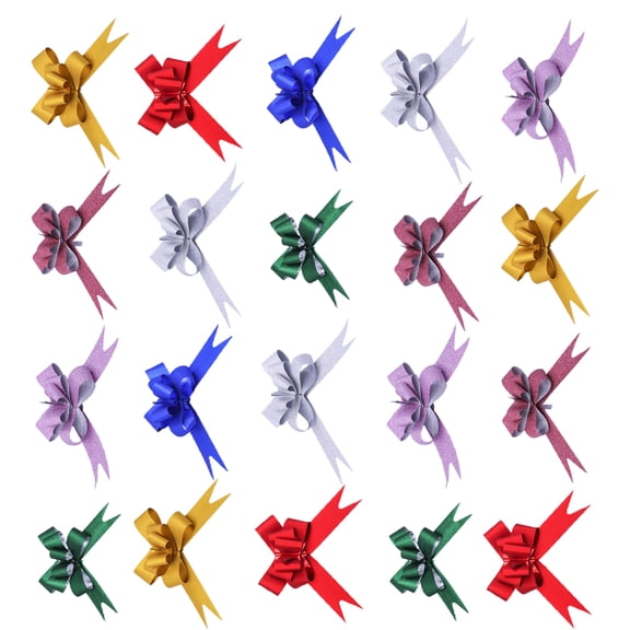 YOSADIER 50 Pieces Assorted Color Ribbon Pull Bows for Wedding, Party, Wrapping and Special Event Decorations