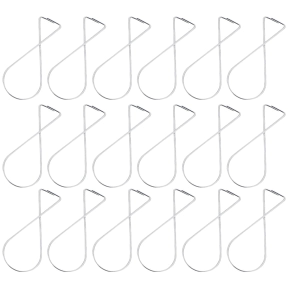 YOSADIER 50Pcs Suspended Ceiling Hooks Plated Silver Resistant Steel for Home Wedding and Classroom