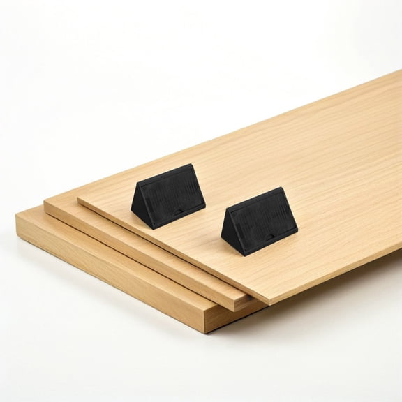 YOSADIER 50-Pack Black Universal Corner Connectors for Wood Shelves, Cabinets, Wardrobes and Furniture Assembly