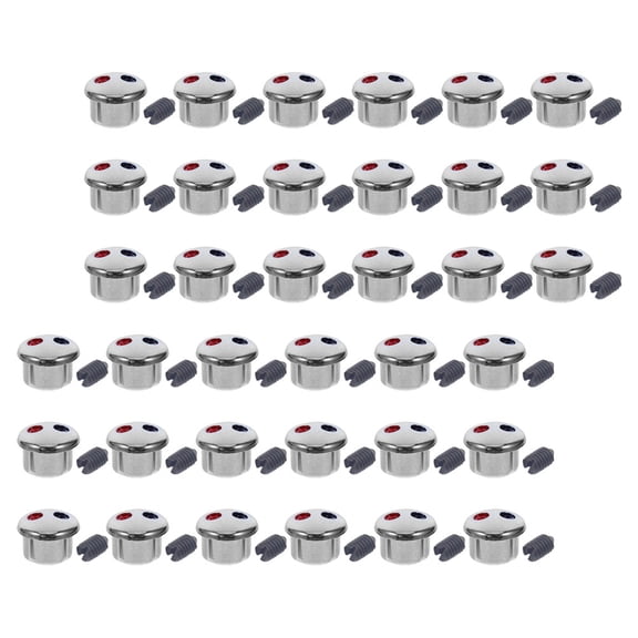 YOSADIER Faucet Hardware Replacement Stickers, ABS Material, Assorted Color Temperature Labels, 50 Pieces