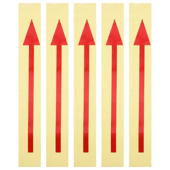 YOSADIER 5Pcs Arrow Stickers for Marking Red Reflective Material for Mailbox Use