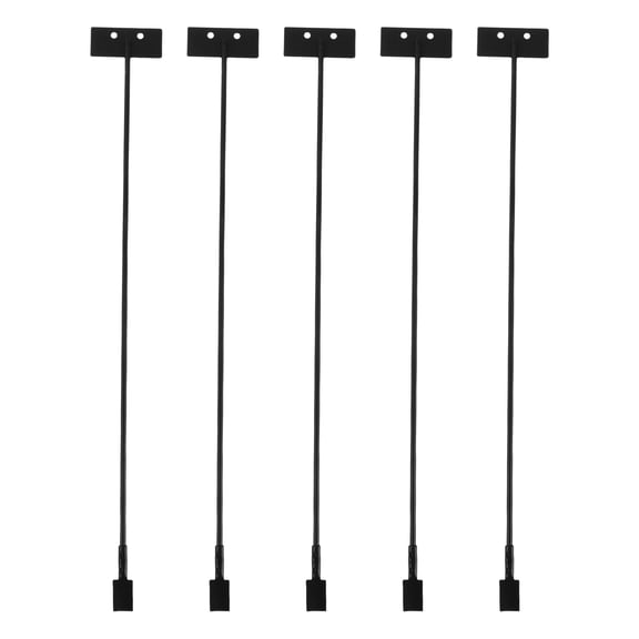 YOSADIER 5Pcs Decorative Wall Clock Hanging Bar Black Metal for Mechanical Pendulum Support and Mounting