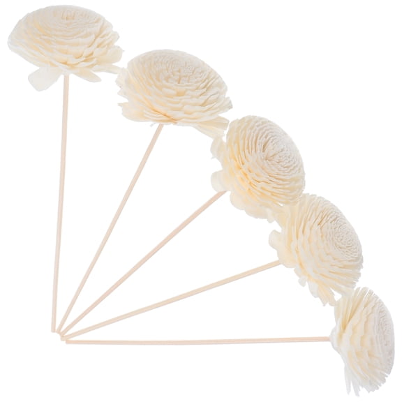 YOSADIER 5Pcs Flower Diffuser Sticks Replacement Natural Rattan for Home Scent