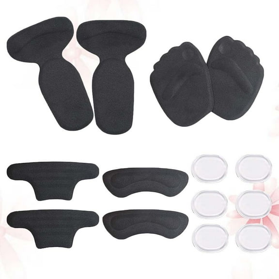 YOSADIER 5Pcs Gel Heel Liners Pads for High Heels Foot Comfort Support 14x8.6x0.4in