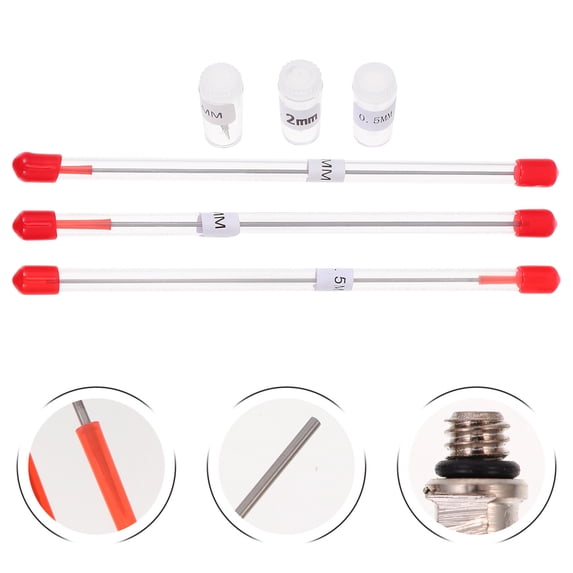 YOSADIER 6Pcs Airbrush Needles Nozzles Assorted Color 0.1x0.1x5in Repair Painting Supplies for Hobbyists Artwork