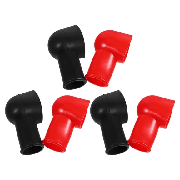 YOSADIER 6Pcs Battery Terminal Boots Post Covers for Car Enhanced Temperature Resistance