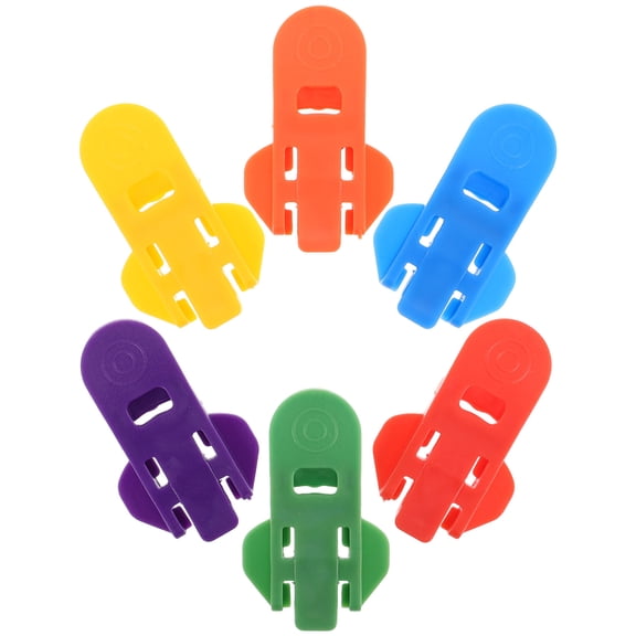 YOSADIER 6-Pack Multicolor Plastic Bottle Openers, Compact Portable Easy Grip Cap Removers for Kitchen, Travel and Parties