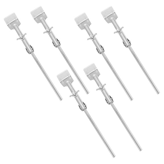 YOSADIER 6Pcs Iron Universal Lab Stand Flask Clamp Adjustable Angle Cork Lined for Science Labs