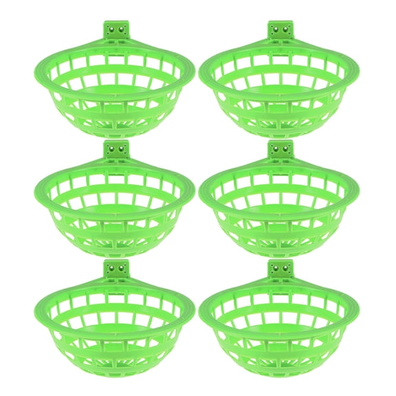 YOSADIER Parakeet Nesting Box Pigeon Nesting Bowl Light Green Abs 6Pcs