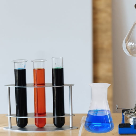 YOSADIER 6-Piece Plastic Laboratory Conical Flask Set with Precise Graduated Measurements for Accurate Scientific Use
