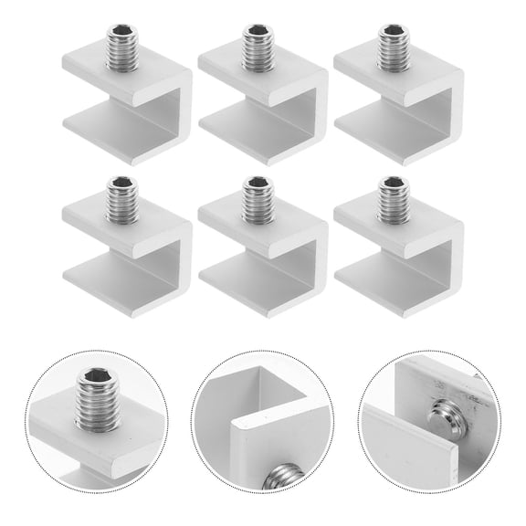 YOSADIER 6pcs Window Safety Lock Limiting Lock Clamp Resistant Window Stopper No Punching Installation For Families