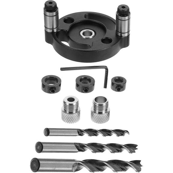 YOSADIER 8 Pieces Drill Bit Guide Kit with Aluminum Alloy for Woodworkers and Craftsmen