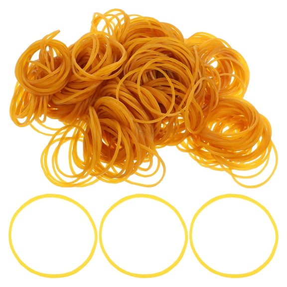 YOSADIER 800Pcs File Rubber Bands Light Yellow Rubber Fixing Small Items for Home Office Accessories