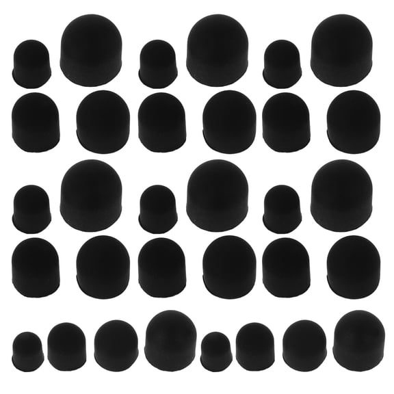 YOSADIER 80pcs Black Silicone Stylus Tips Replacement for Touchscreen Devices, Compatible with Tablets, Smartphones, Drawing, and Everyday Use