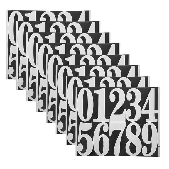 YOSADIER 8Sets Easy Install White Decorative Address Plates for House and Apartment