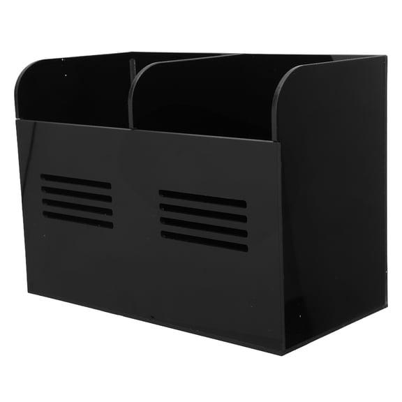 YOSADIER Versatile Black Acrylic Drinking Straw Holder for Kitchen Countertop and Restaurant Use