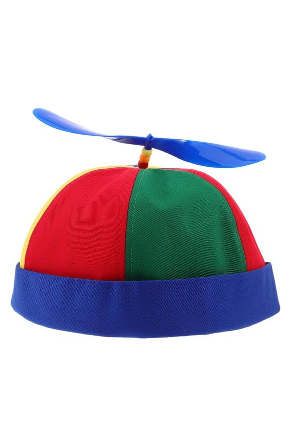 Adjustable Multi Color Propeller Baseball Cap with Detachable Pinwheel for Outdoor Fun
